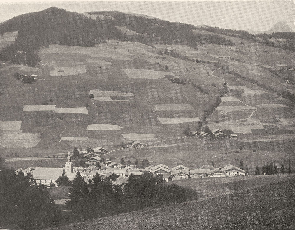 HAUTE-SAVOIE. Mégève (1, 125 mètres d'altitude) et la Pointe Percée. SMALL. 1903